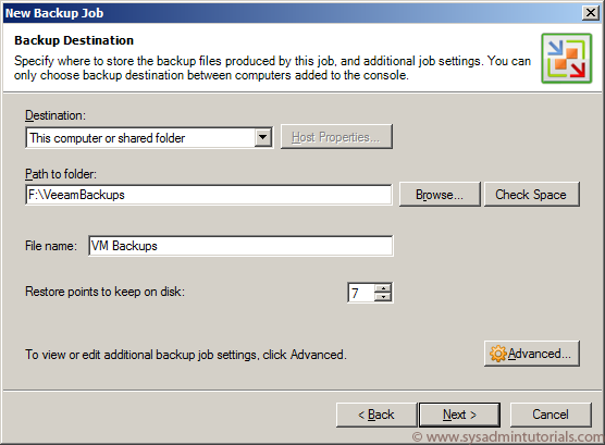 Veeam v5 Virtual Machine Backup